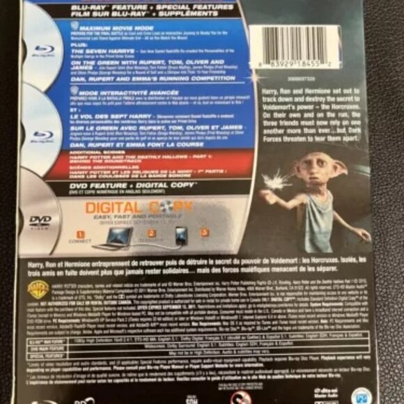 Harry Potter and The Deathly Hallows Part 1 2010 Blu Ray - Picture 2 of 2